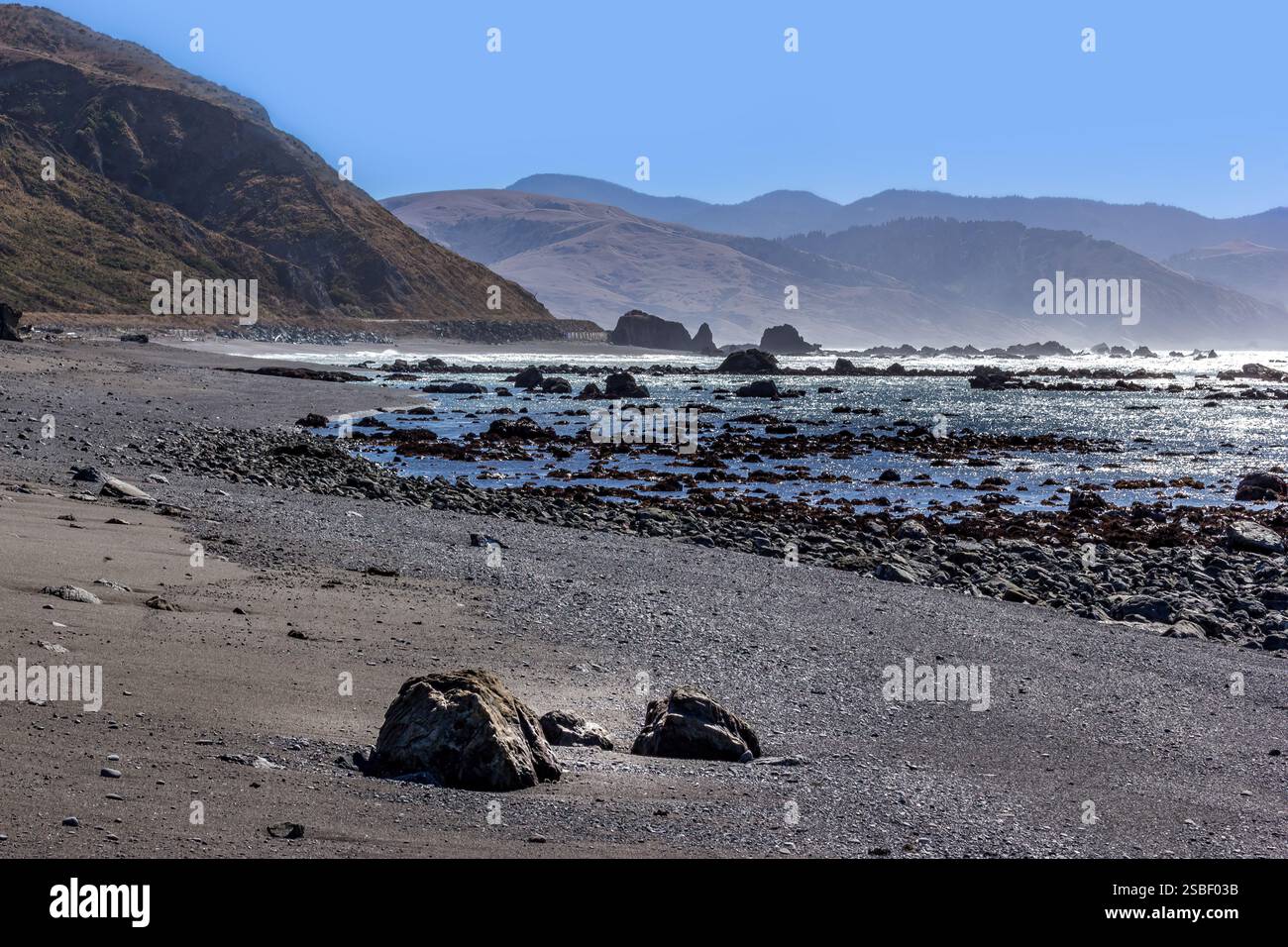 La plage de Mattole sur le manteau perdu en Californie Banque D'Images