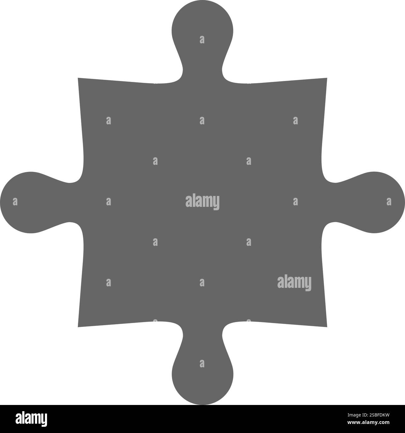 Puzzle une pièce de couleur isolée, jeux et concept de créativité Illustration de Vecteur