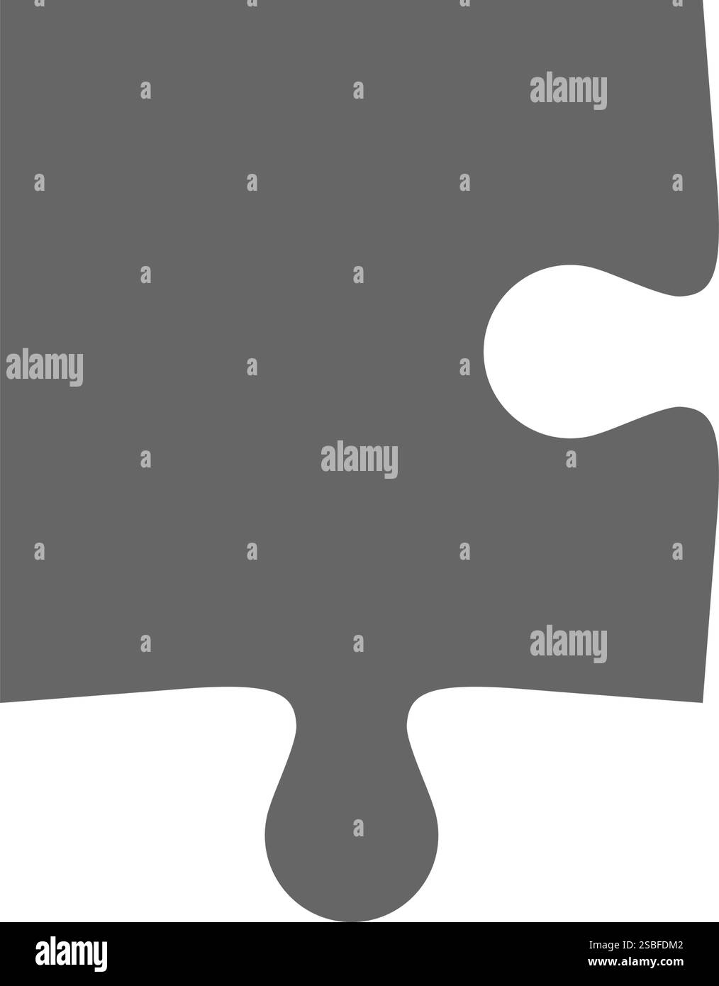 Puzzle une pièce de couleur isolée, jeux et concept de créativité Illustration de Vecteur