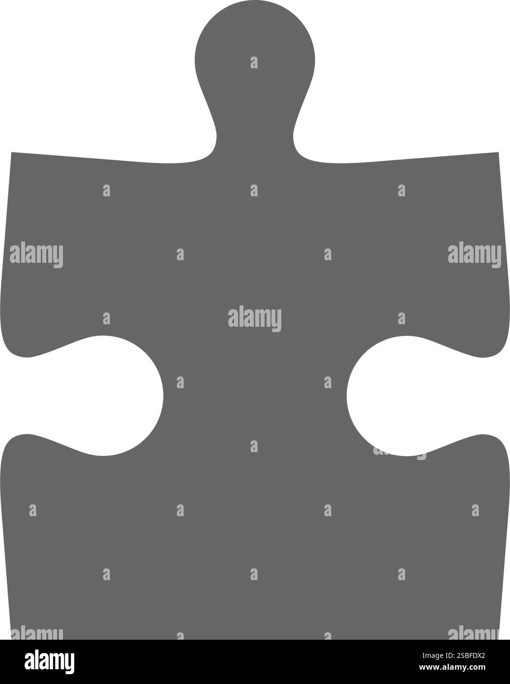Puzzle une pièce de couleur isolée, jeux et concept de créativité Illustration de Vecteur