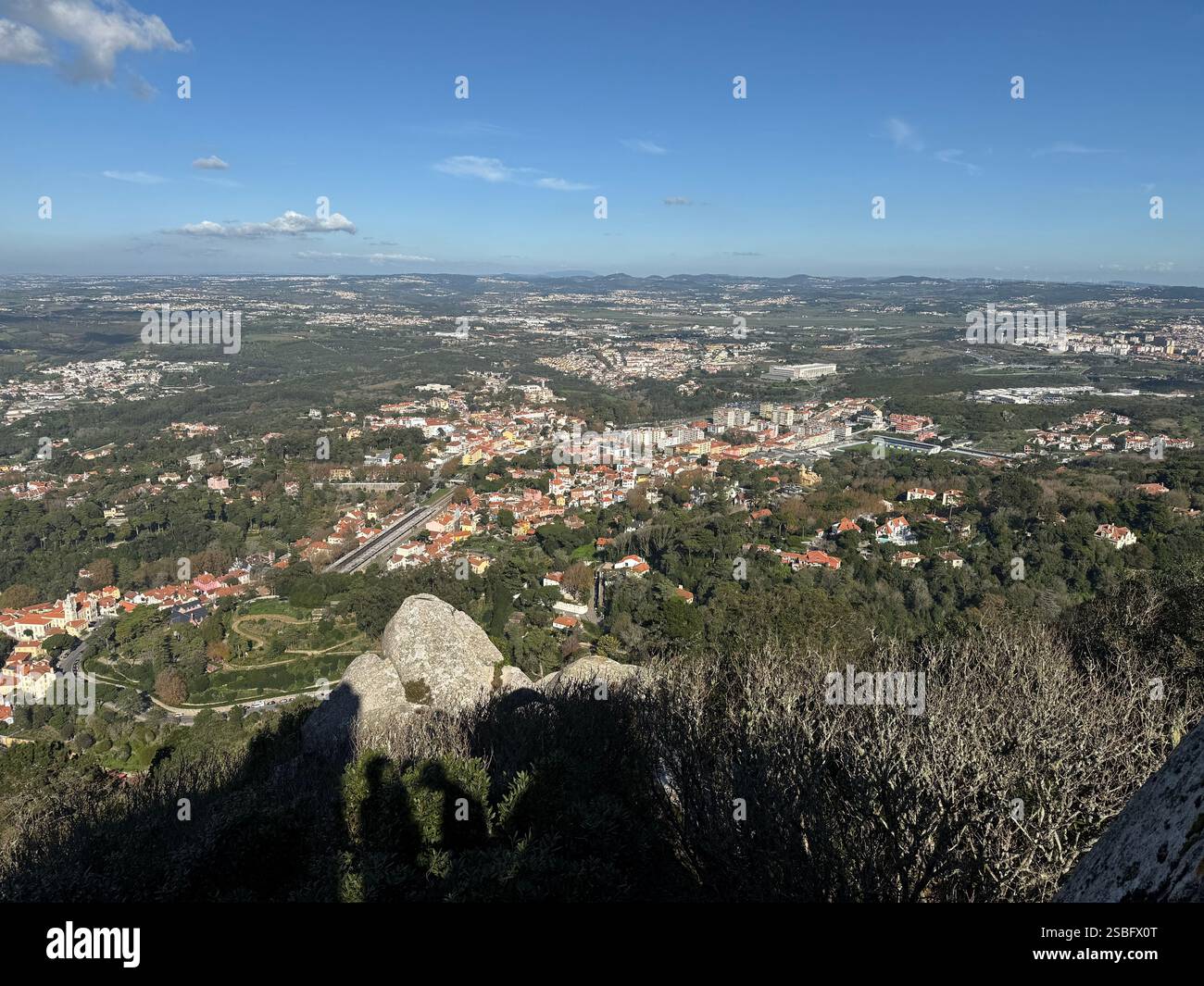 Vue paysage de Sintra, Portugal Banque D'Images