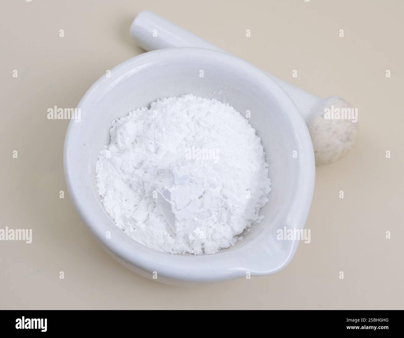 Le stéarate de zinc est un savon de zinc largement utilisé industriellement. Banque D'Images