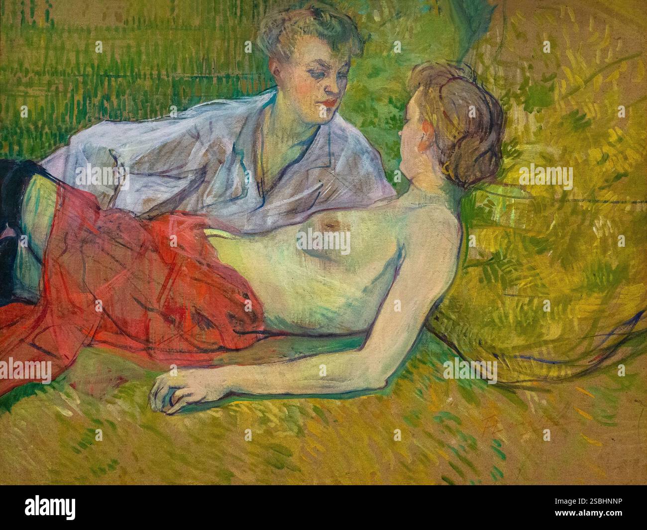 Deux amies, les deux amies, les deux amies, Henri de Toulouse-Lautrec, 1895, Kunsthaus, Zurich, Banque D'Images