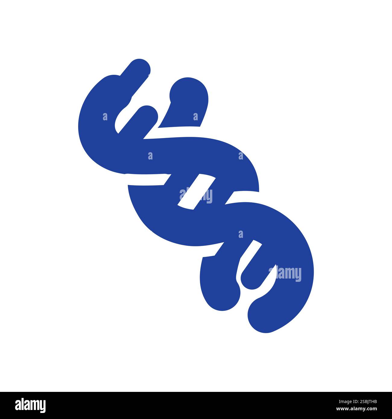 Modèle de conception de logo d'icône d'ADN génétique Illustration de Vecteur