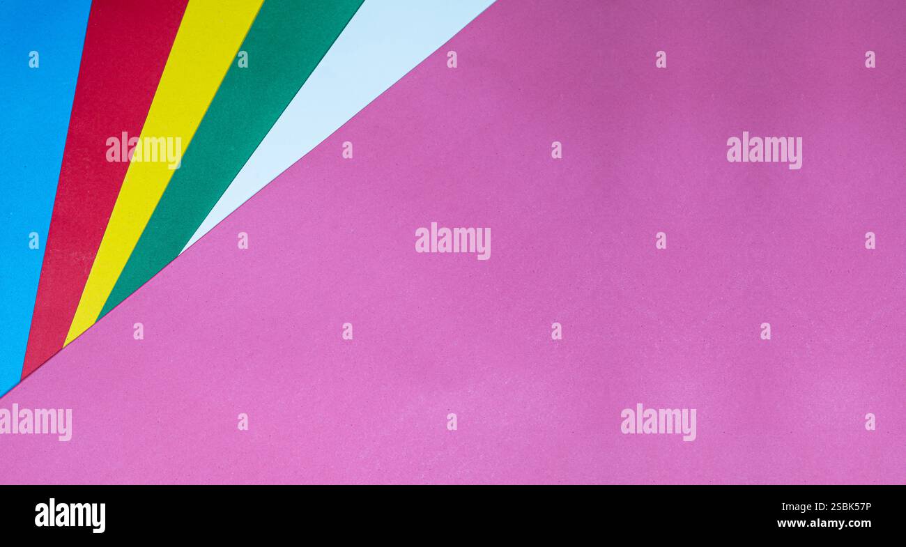 Ensemble de graphiques colorés faisant modèle de bannière avec espace de copie. Banque D'Images