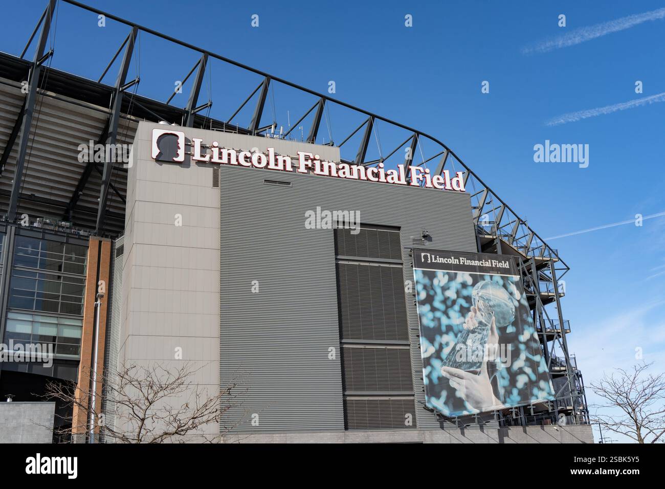 Philadelphie, Pennsylvanie - 28 janvier 2023 : Lincoln Financial Field domicile des Philadelphia Eagles Banque D'Images