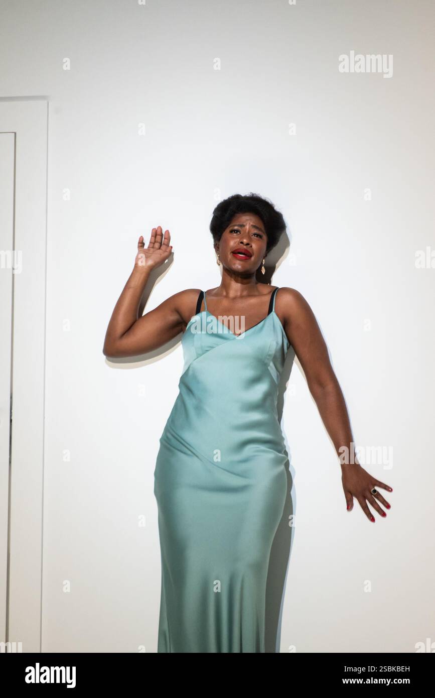 Londres, 3 février 2025, Nardus Williams dans le rôle de la comtesse Almaviva dans ENO le mariage de Figaro au London Coliseum, crédit : Lou Morris/Alamy Live News Banque D'Images