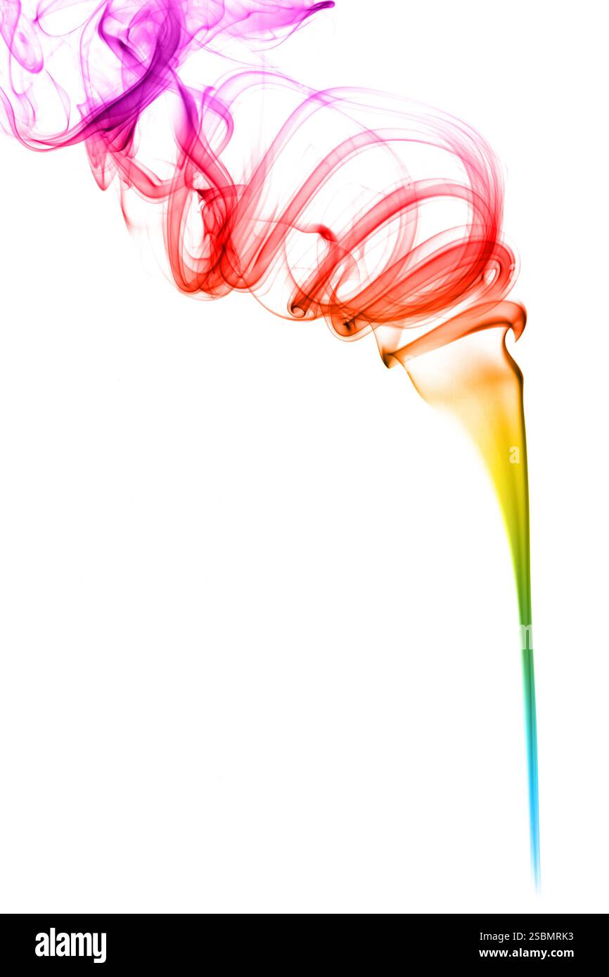 fumée colorée abstraite Banque D'Images