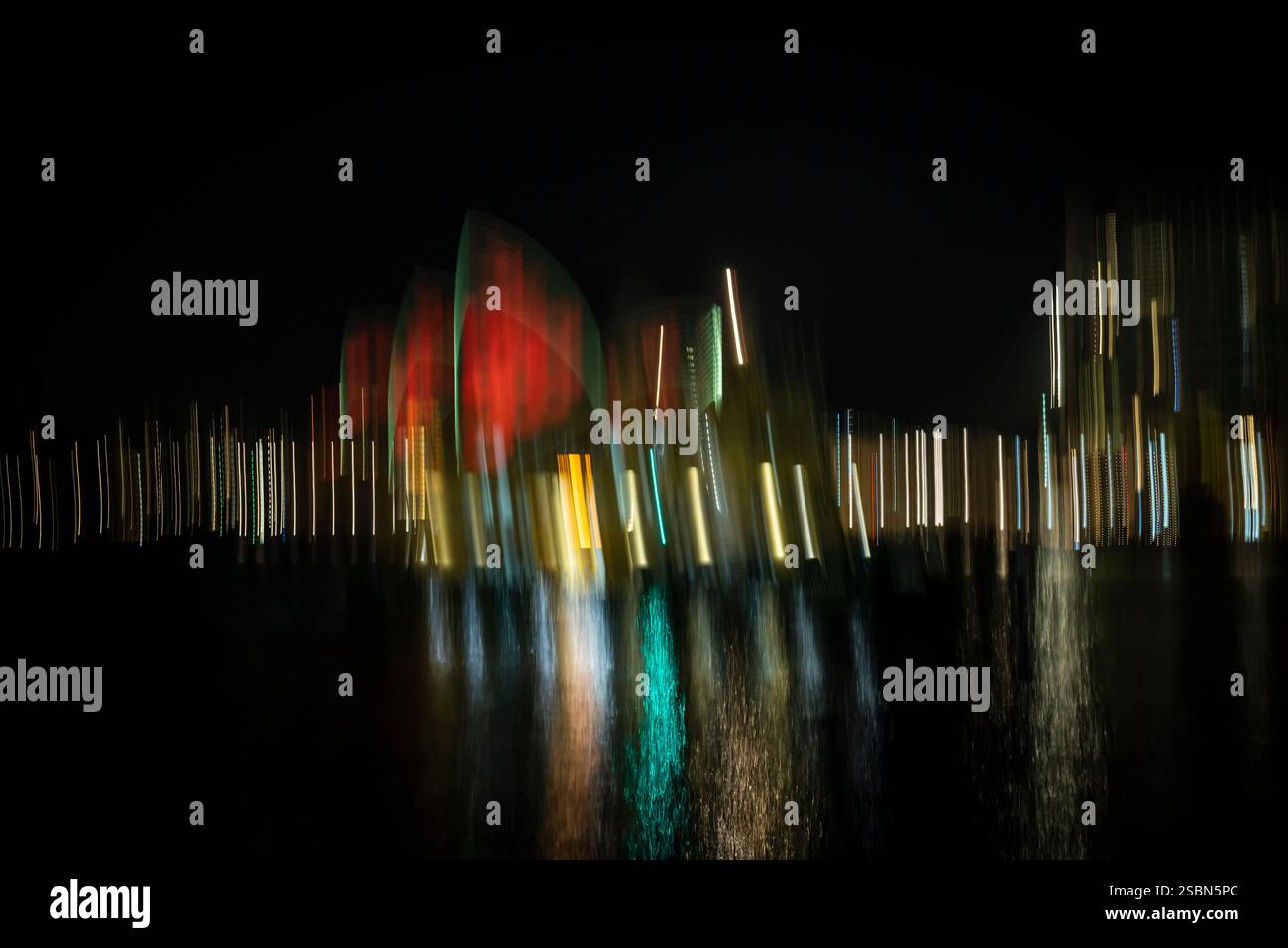 Opéra de Sydney allumé pour l'Anzac Day, Sydney Banque D'Images