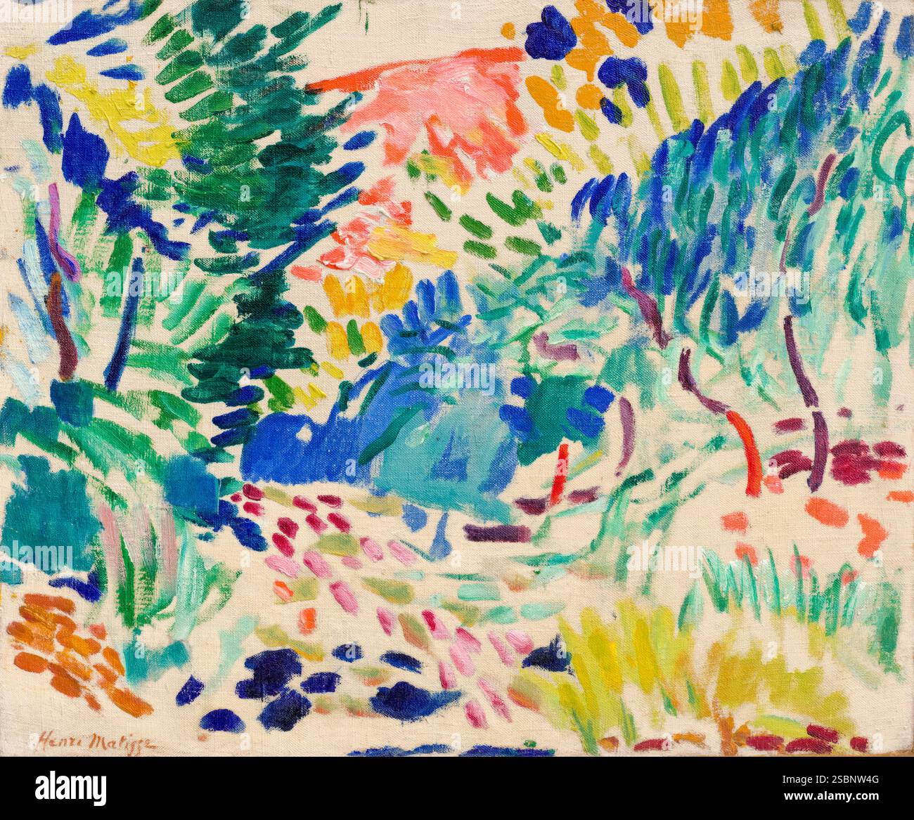 Henri Matisse, paysage à Collioure, peinture à l'huile sur toile, 1905 Banque D'Images