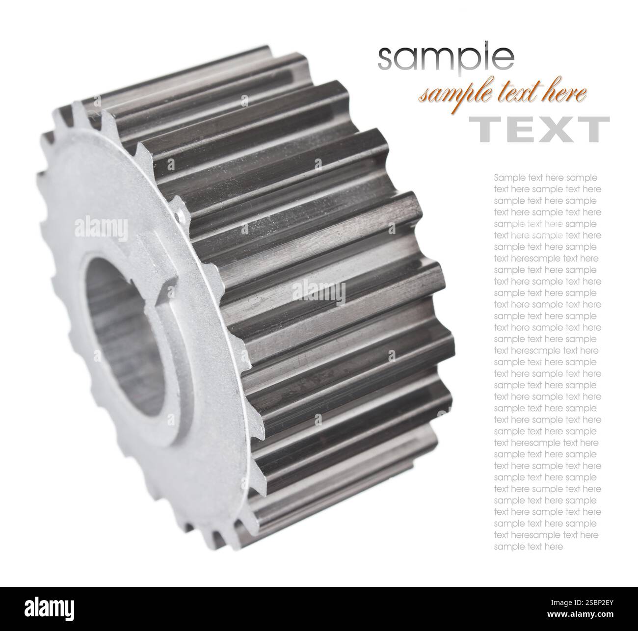 Mécanismes d'engrenages isolé sur fond blanc Banque D'Images