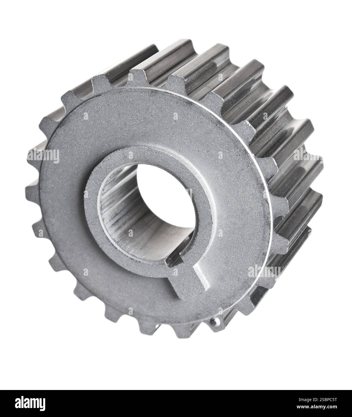 Mécanismes d'engrenages isolé sur fond blanc Banque D'Images