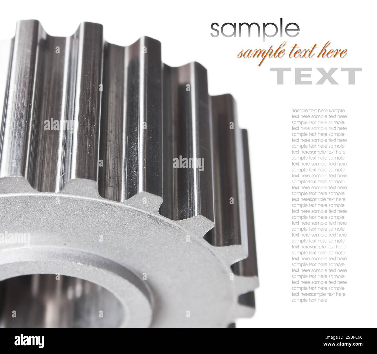 Mécanismes d'engrenages isolé sur fond blanc Banque D'Images
