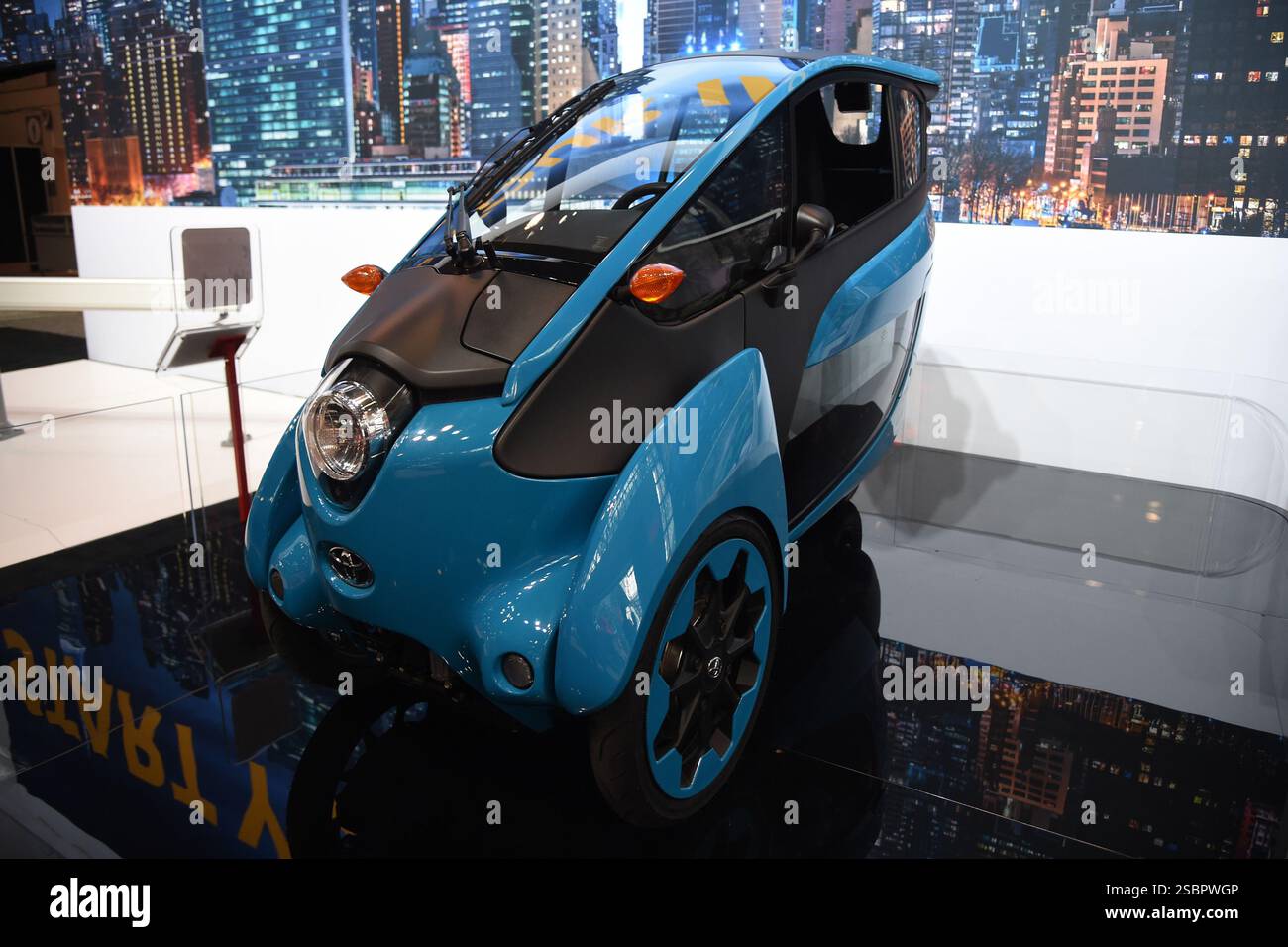 Toyota I-Road au salon international de l'auto de New York 2019 au Jacob K. Javits Convention Center le 17 avril 2019 à New York Banque D'Images