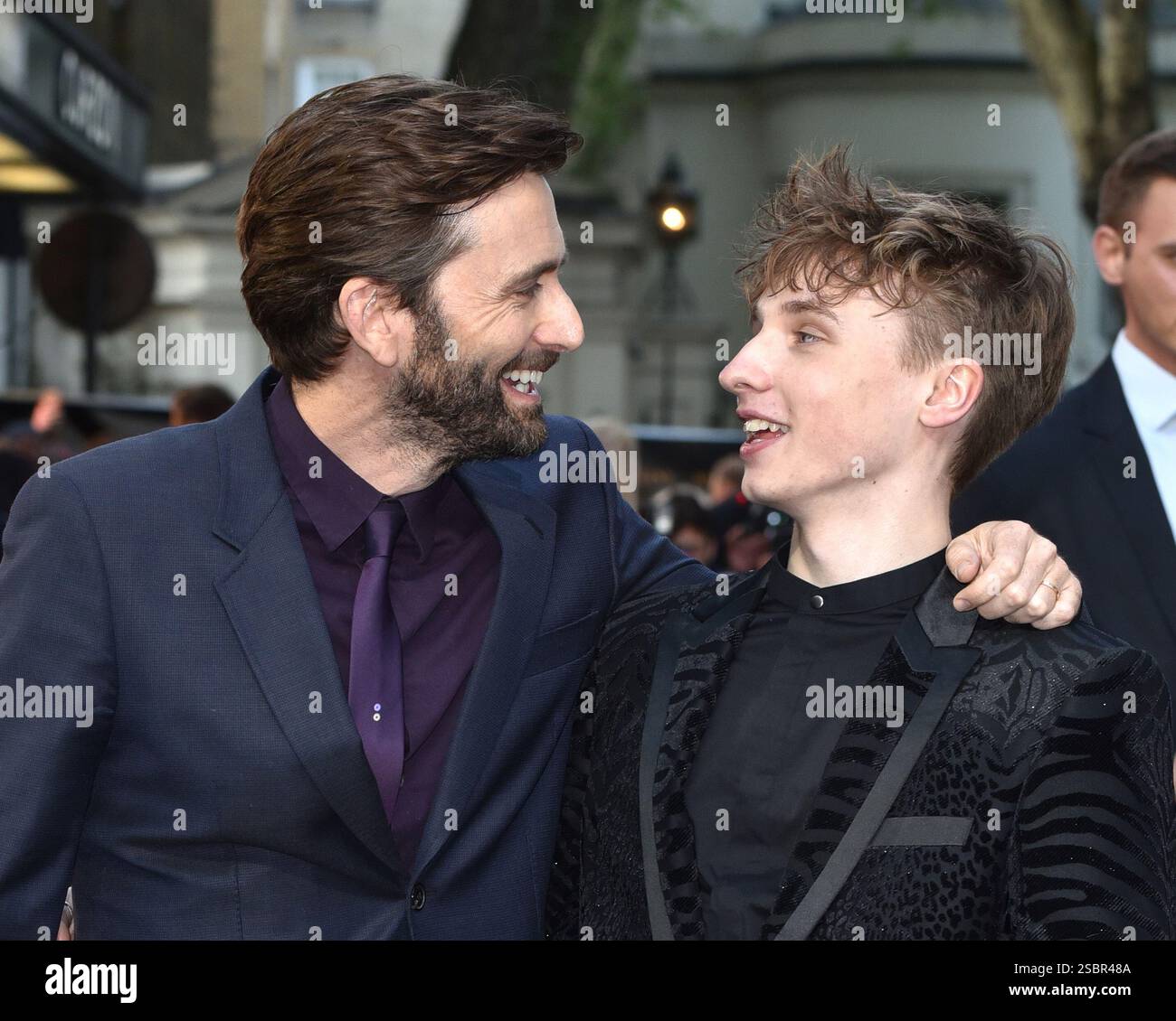 David Tennant et Ty Tennant assistent à la première britannique de 'Tolkien' au Curzon Mayfair à Londres, en Angleterre. 29 avril 2019 Banque D'Images