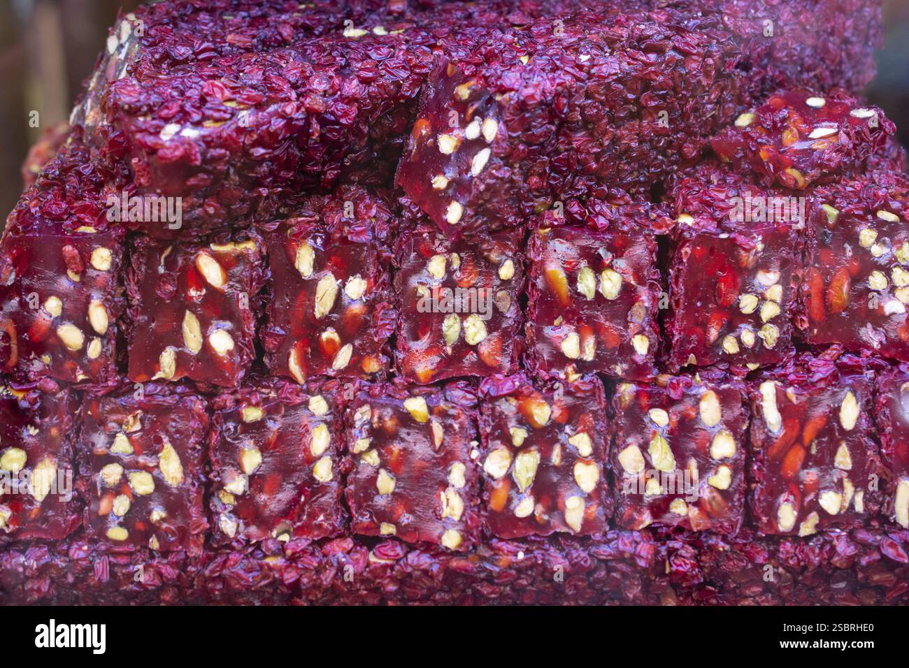 Délice turc traditionnel, bonbons doux enrobés de sucre Banque D'Images