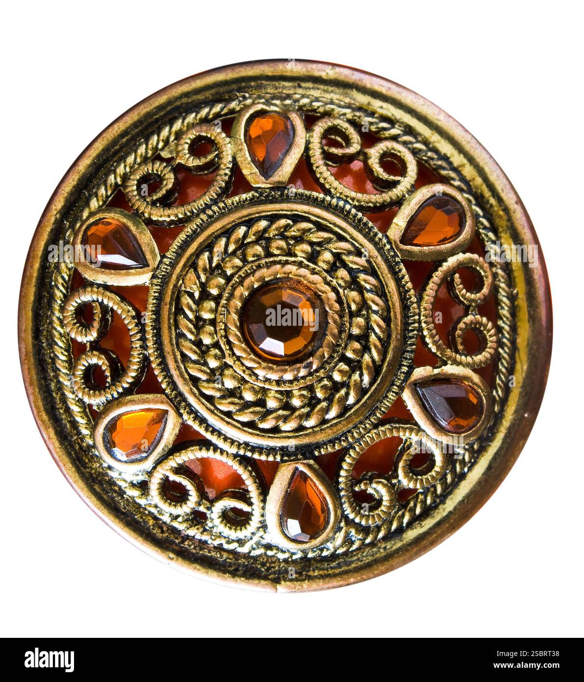 Les bijoux pour les femmes dans l'ancien style isolé sur fond blanc Banque D'Images