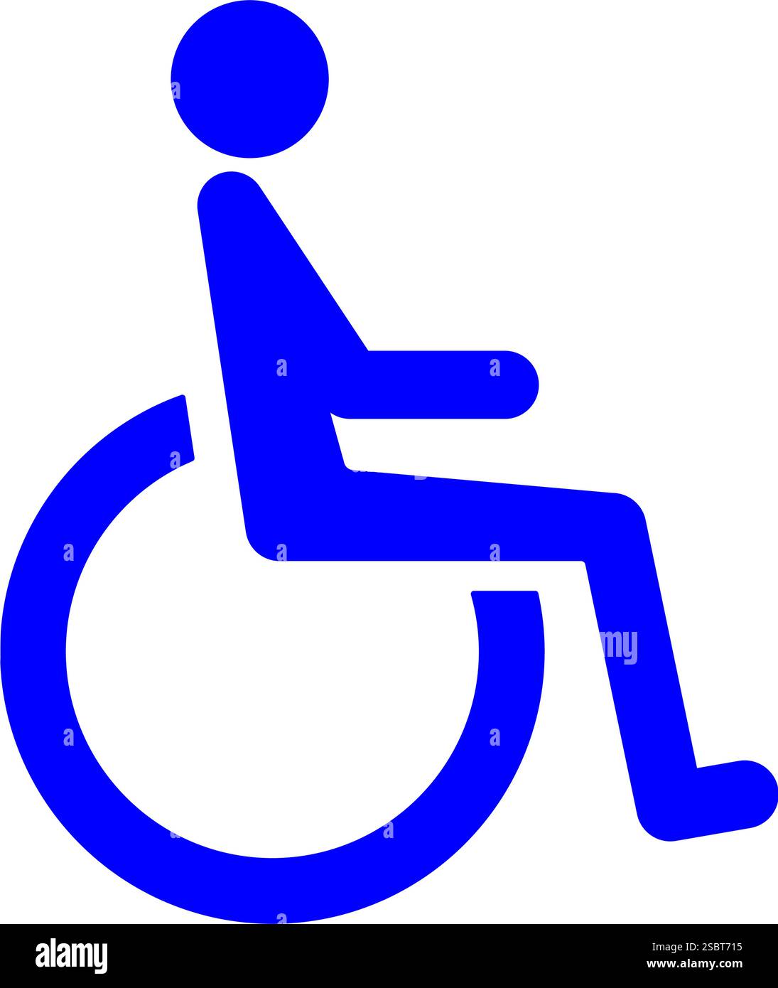 Symbole de stationnement pour handicapés moderne illustration du symbole d'icône handicapé handicapé Illustration de Vecteur