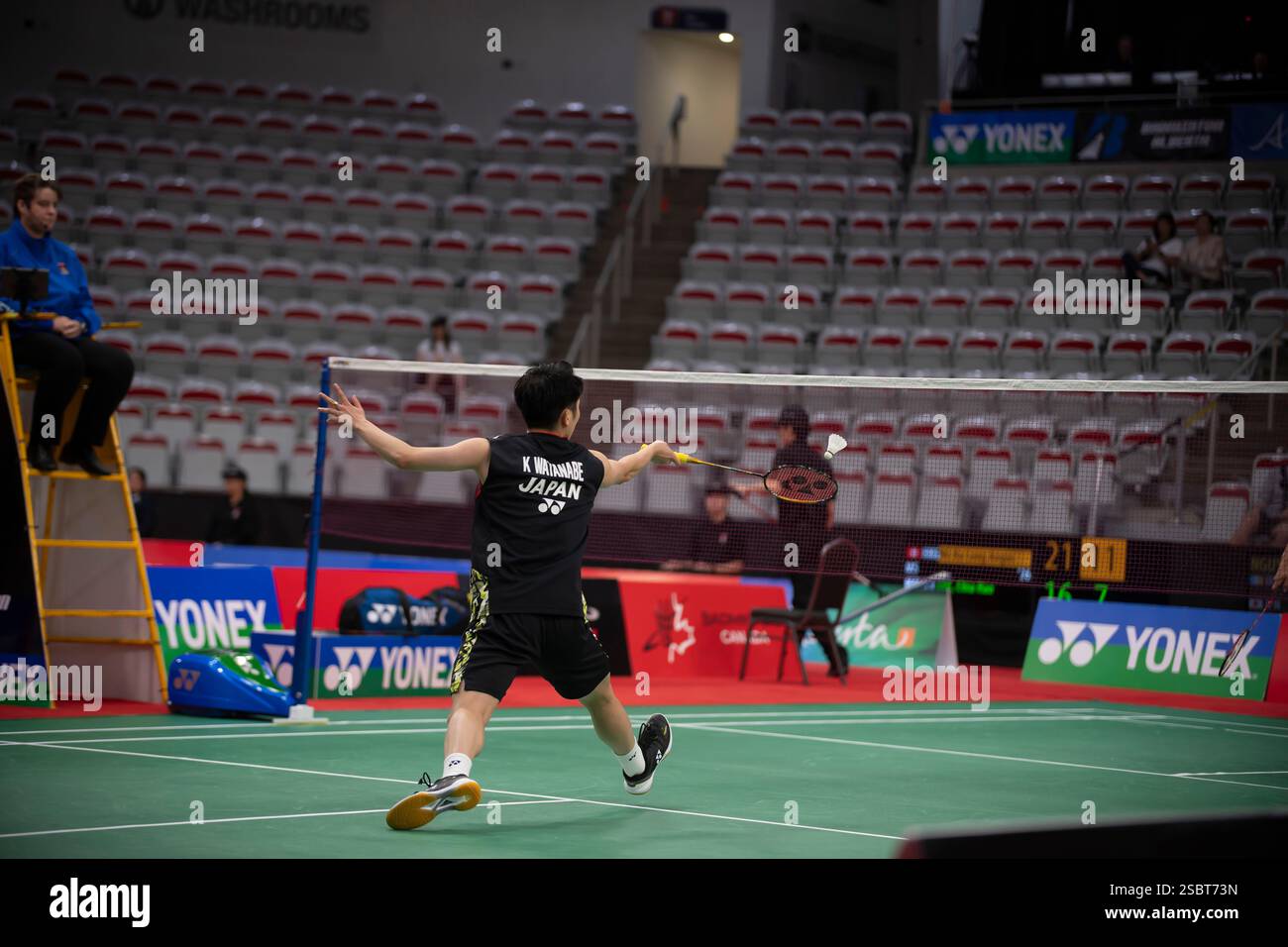 Tournoi international de Badminton de la Fédération à Calgary, Alberta, Canada en 2023. Banque D'Images