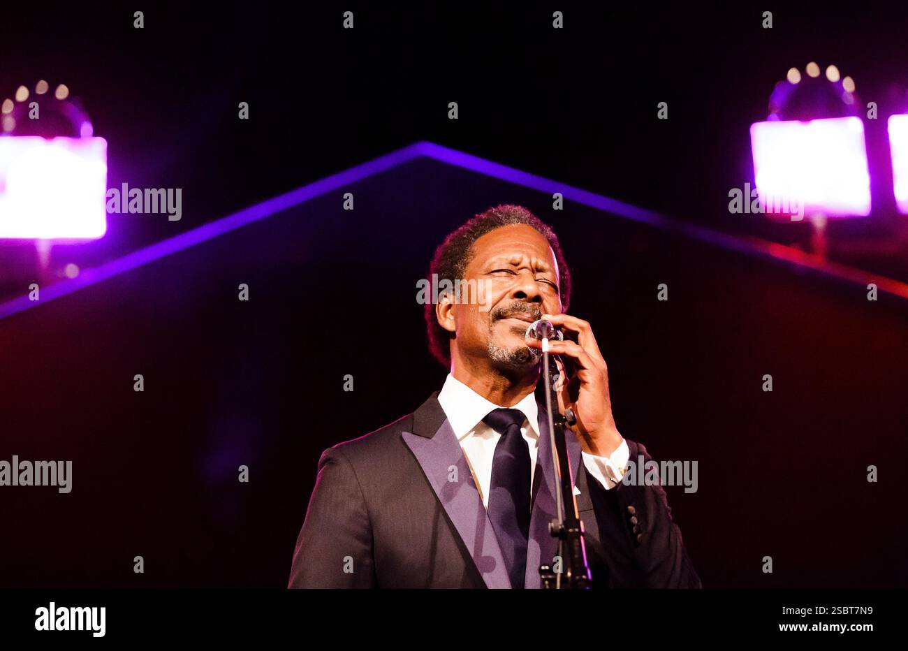 Clarke Peters se produit au Bristol International Jazz & Blues Festival 2015. Banque D'Images
