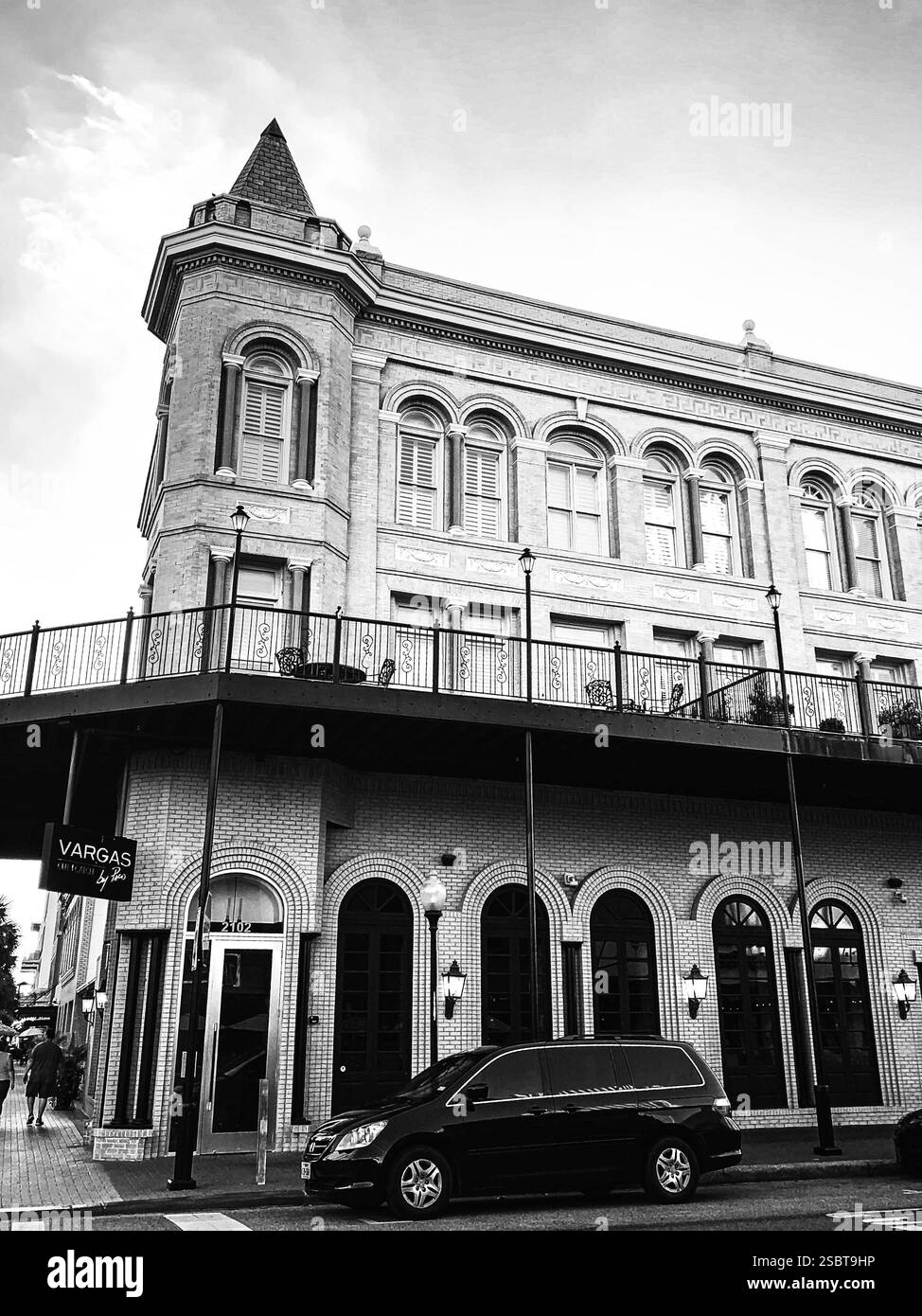 Vieux bâtiment à Galveston Texas - Image de stock capturée avec un smartphone