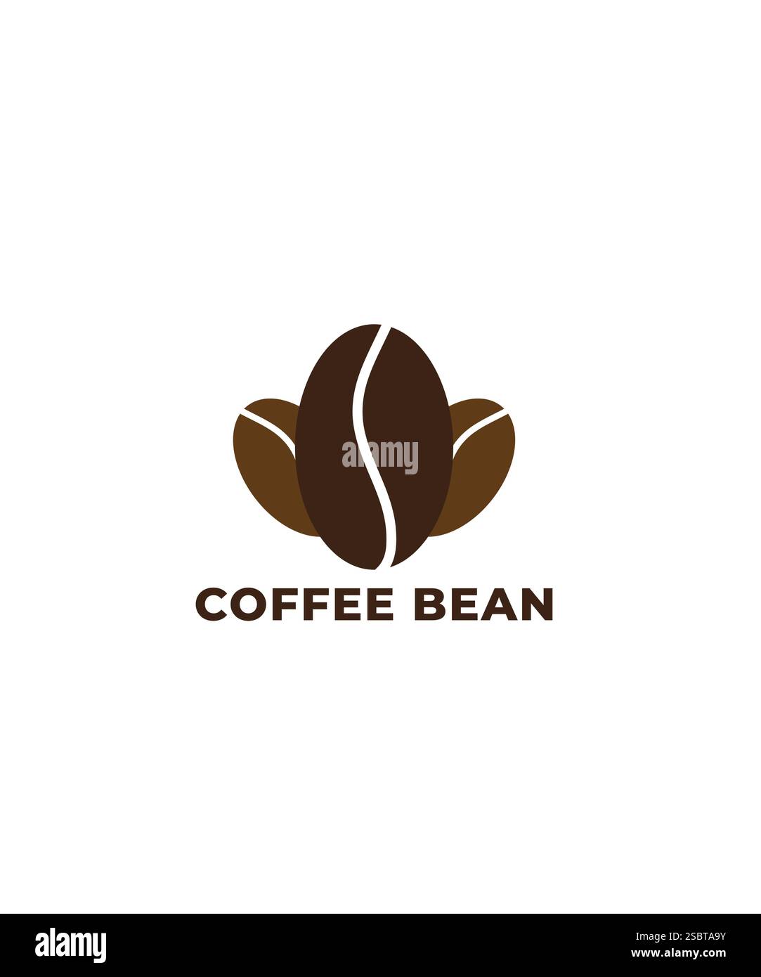 Logo de grain de café, conception de logo de café, illustration vectorielle Illustration de Vecteur