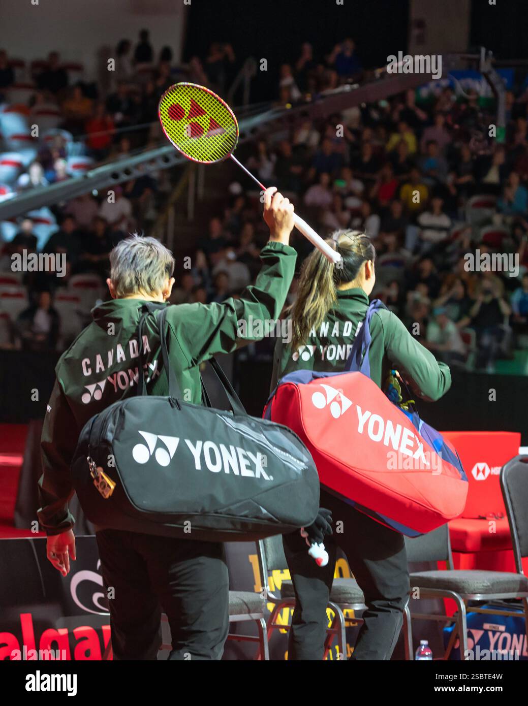 Tournoi international de Badminton de la Fédération à Calgary, Alberta, Canada en 2023. Banque D'Images