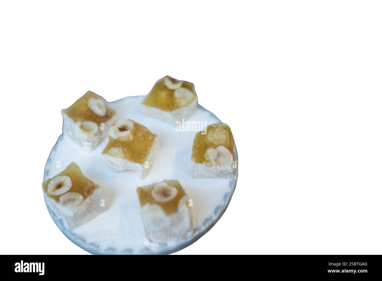 Délice turc traditionnel (Rahat Lokum) Banque D'Images