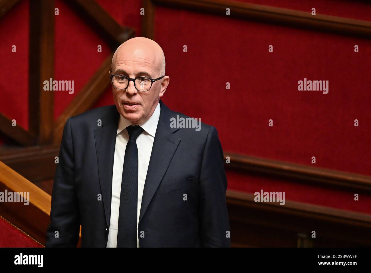 Paris, France. 04th Feb, 2025. Le Président du groupe UDR et député du 1er Circo des Alpes Maritimes, Eric Ciotti lors des questions au Gouvernement à l'Assemblée nationale, 4 janvier 2025 - 04/02/2025 - France/Ile-de-France (région)/Paris - Julien Mattia/le Pictorium crédit : LE PICTORIUM/Alamy Live News Banque D'Images