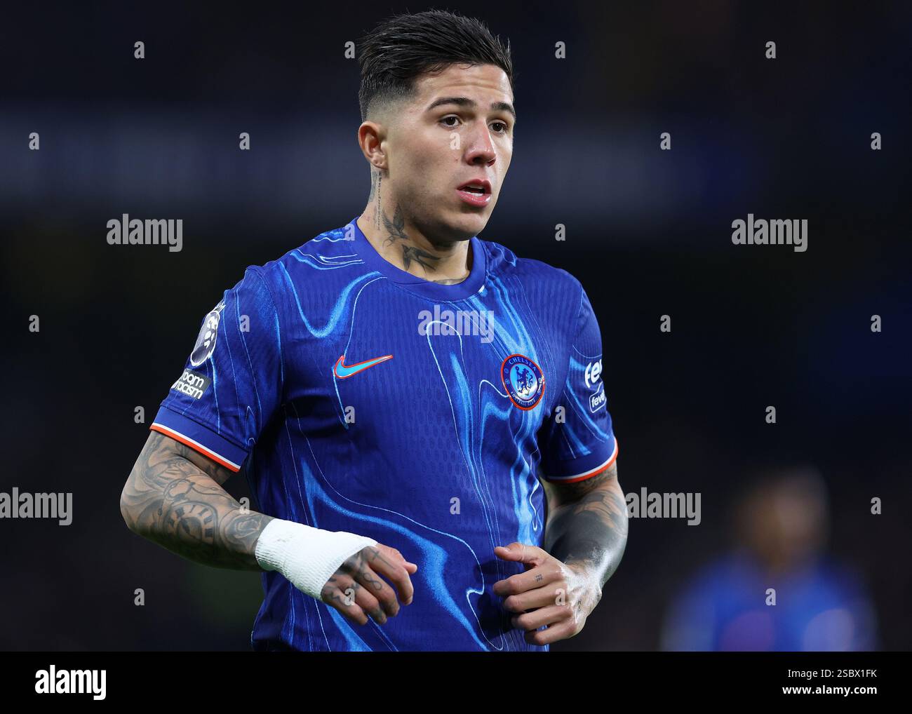 Londres, Royaume-Uni. 3 février 2025. Enzo Fernández de Chelsea lors du match de premier League à Stamford Bridge, Londres. Le crédit photo devrait se lire : Paul Terry/Sportimage crédit : Sportimage Ltd/Alamy Live News Banque D'Images