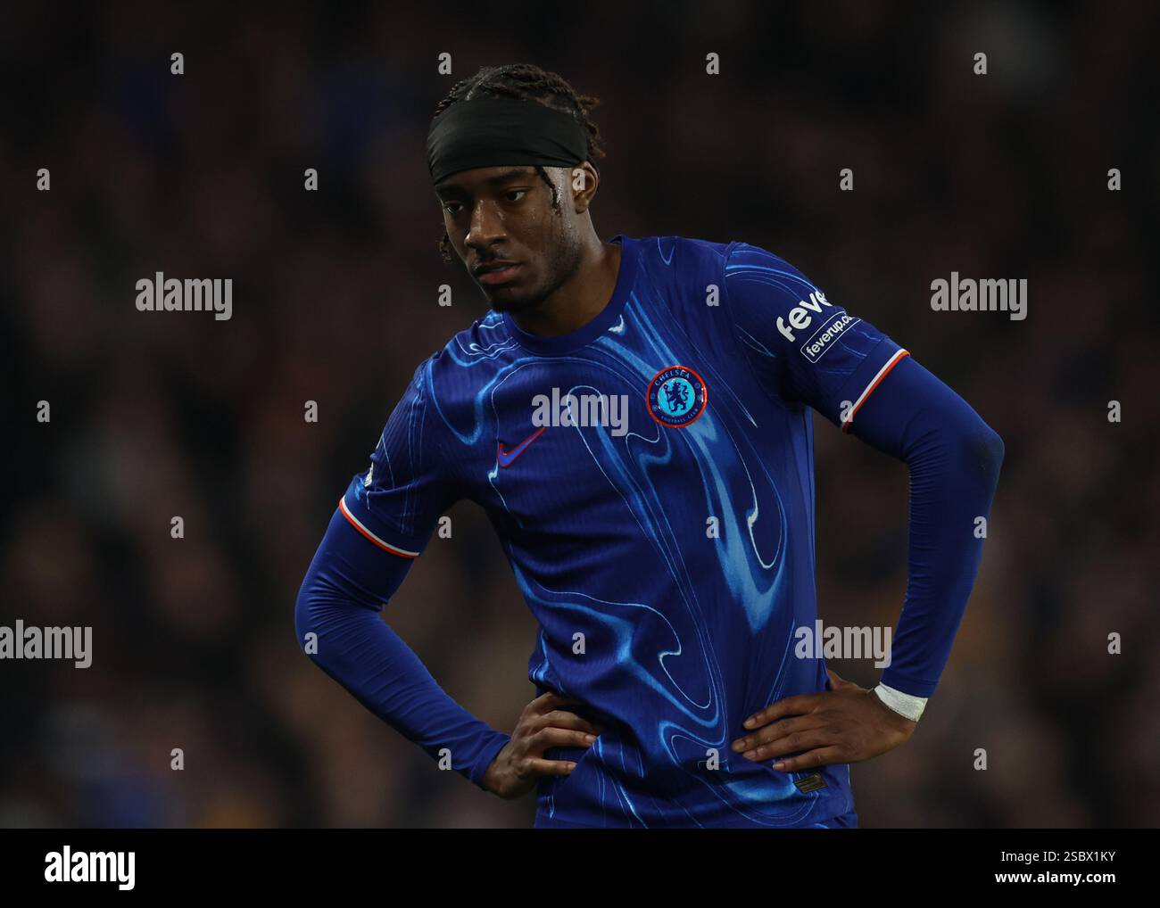 Londres, Royaume-Uni. 3 février 2025. Noni Madueke de Chelsea lors du match de premier League à Stamford Bridge, Londres. Le crédit photo devrait se lire : Paul Terry/Sportimage crédit : Sportimage Ltd/Alamy Live News Banque D'Images
