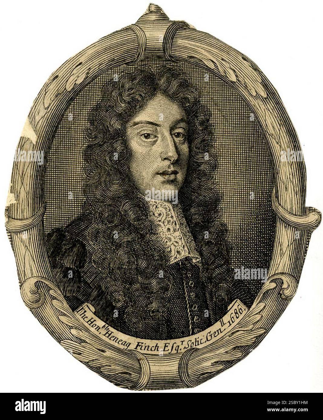 Heneage Finch, 1er comte d'Aylesford. Banque D'Images