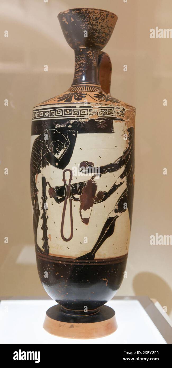 Herakles et Atlas Athena peintre NAMA A1132 n01. Banque D'Images