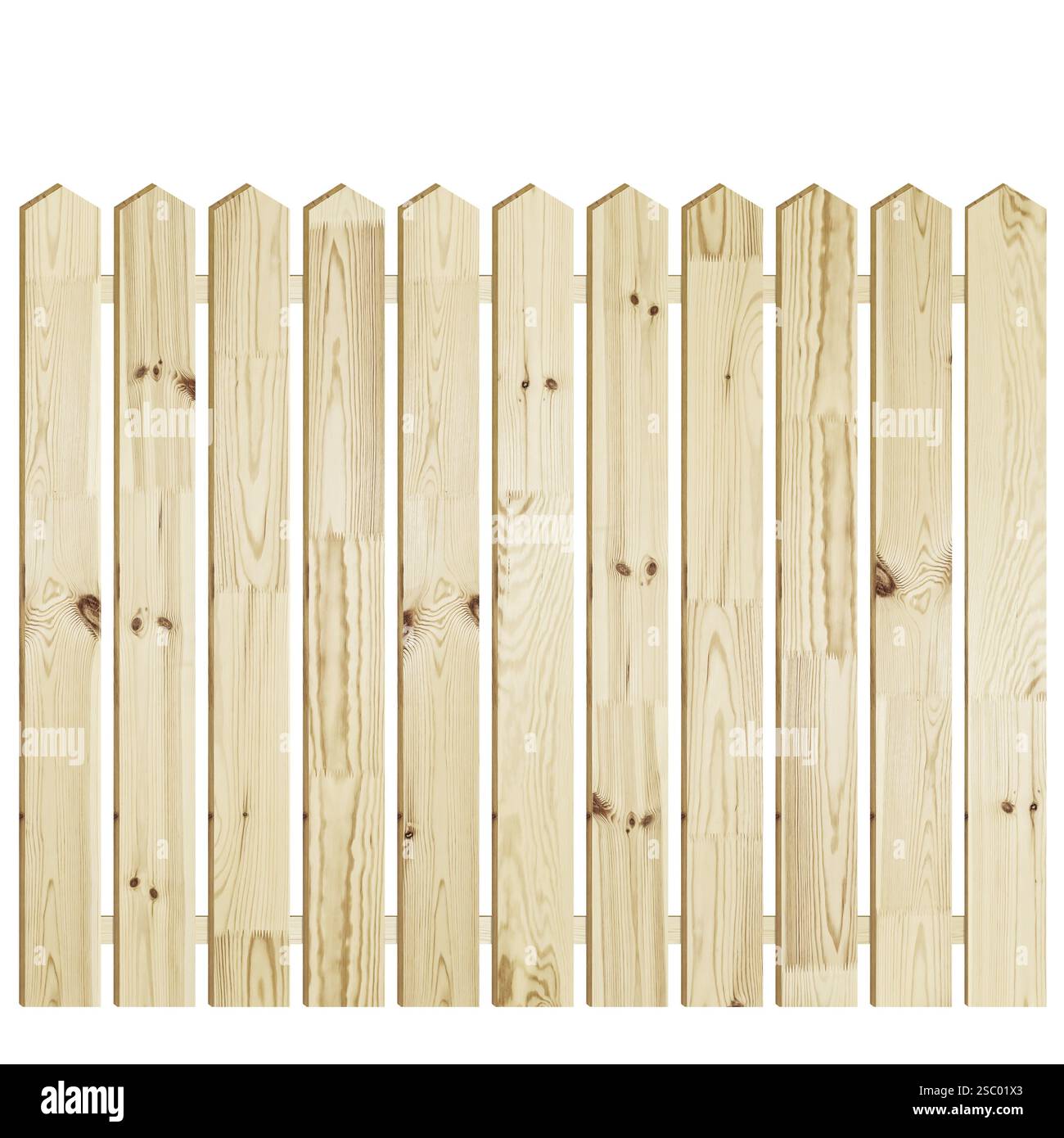 Clôture en bois sur le Backgroynd blanc Varna, Bulgarie, Europe Banque D'Images