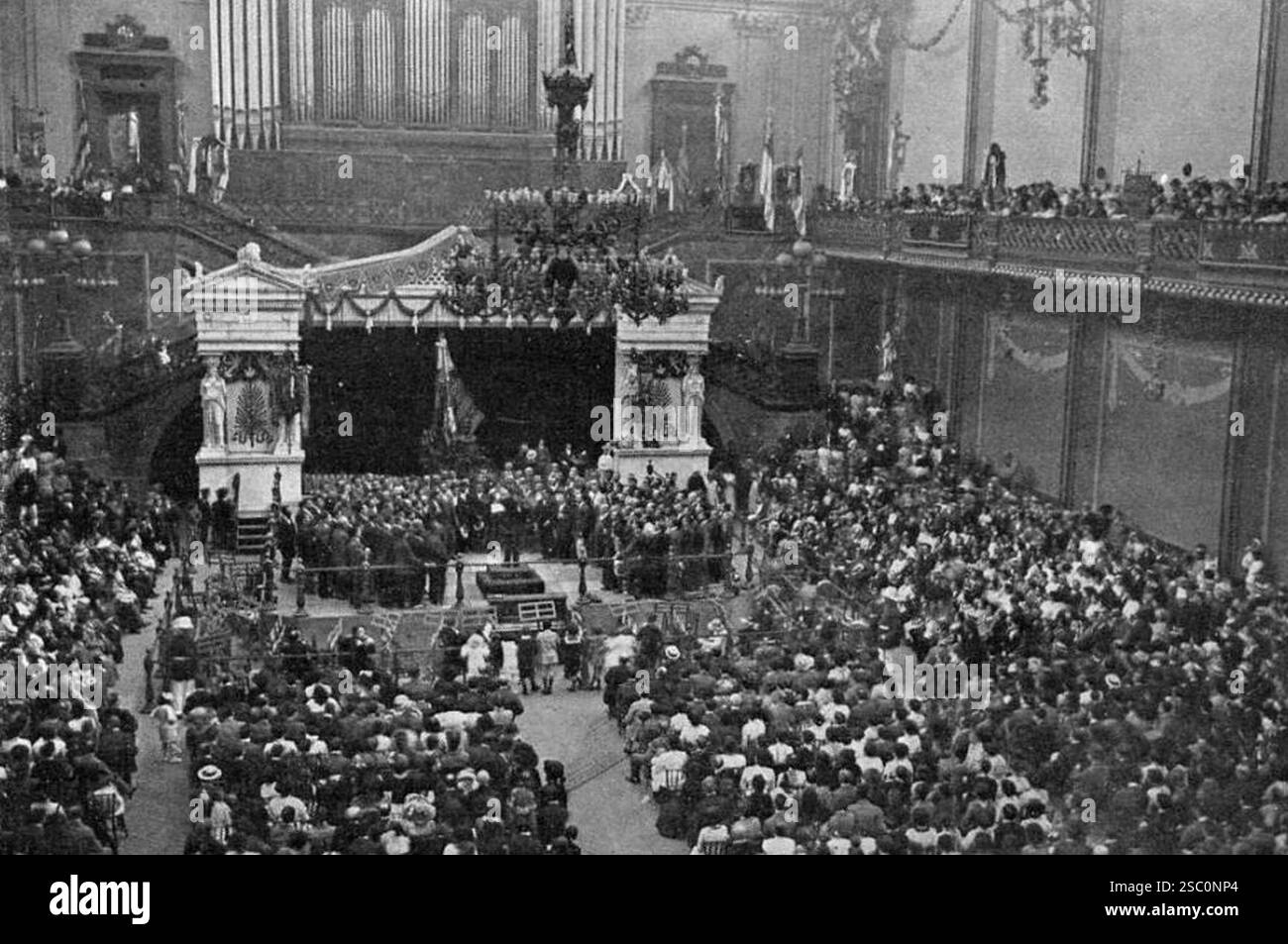 Homenatge al mestre Morera - 1911 - Palau de belles Arts Banque D'Images