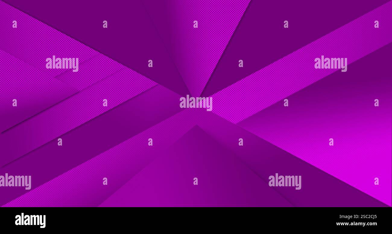 un fond abstrait dans les tons de violet et de rose avec des formes géométriques triangulaires et des dégradés Banque D'Images