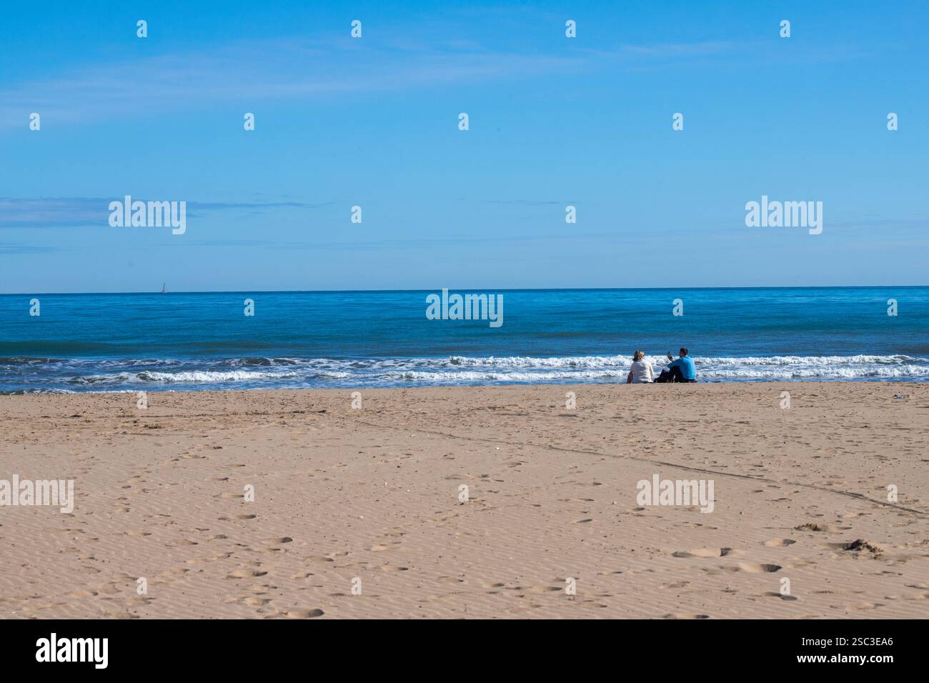 Patacona Beach, vagues, sable Banque D'Images