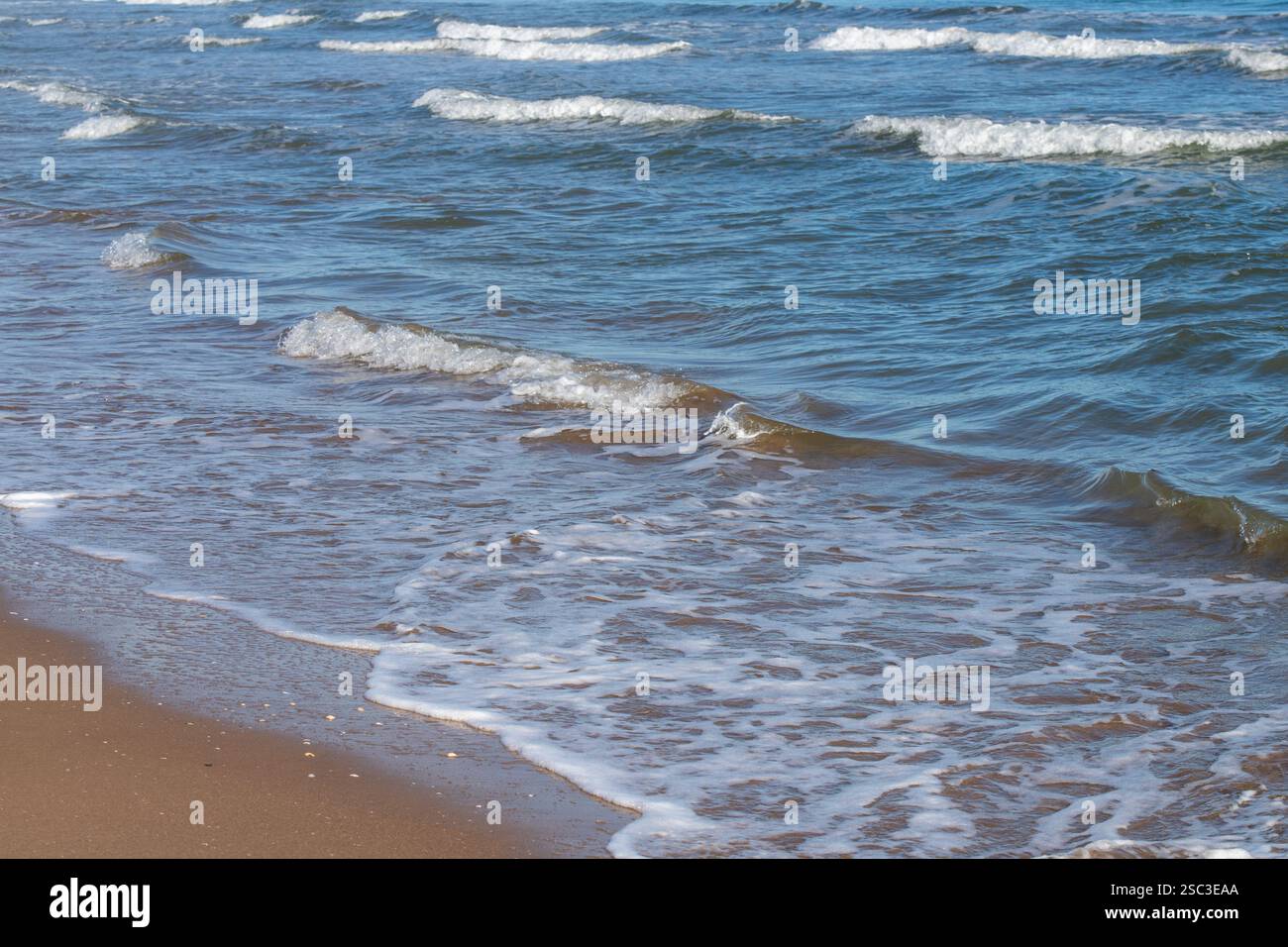 Patacona Beach, vagues, sable Banque D'Images
