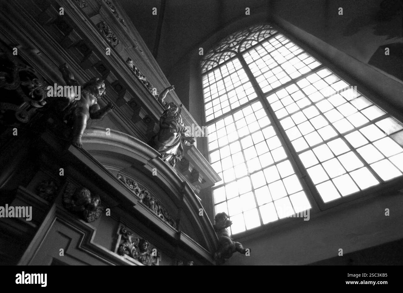 Intérieur de l'église Storkyrkan, à Stockholm, Suède, approx. 1988 Banque D'Images