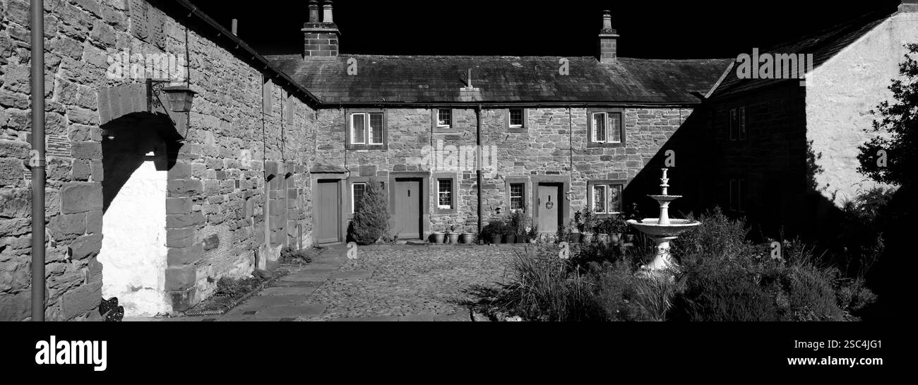 Vue de St Annes Hospital et Alms Houses, Boroughgate, Appleby à West Moorland, Westmorland et Furness, Cumbria, Angleterre, Royaume-Uni Banque D'Images