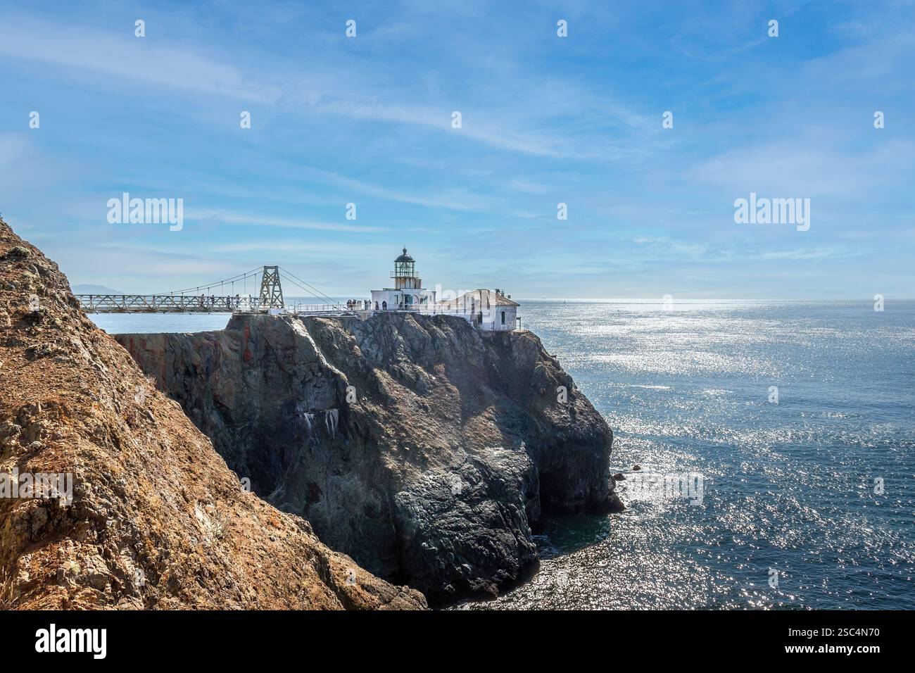 Le phare de point Bonita sur la côte ouest de la Californie Banque D'Images