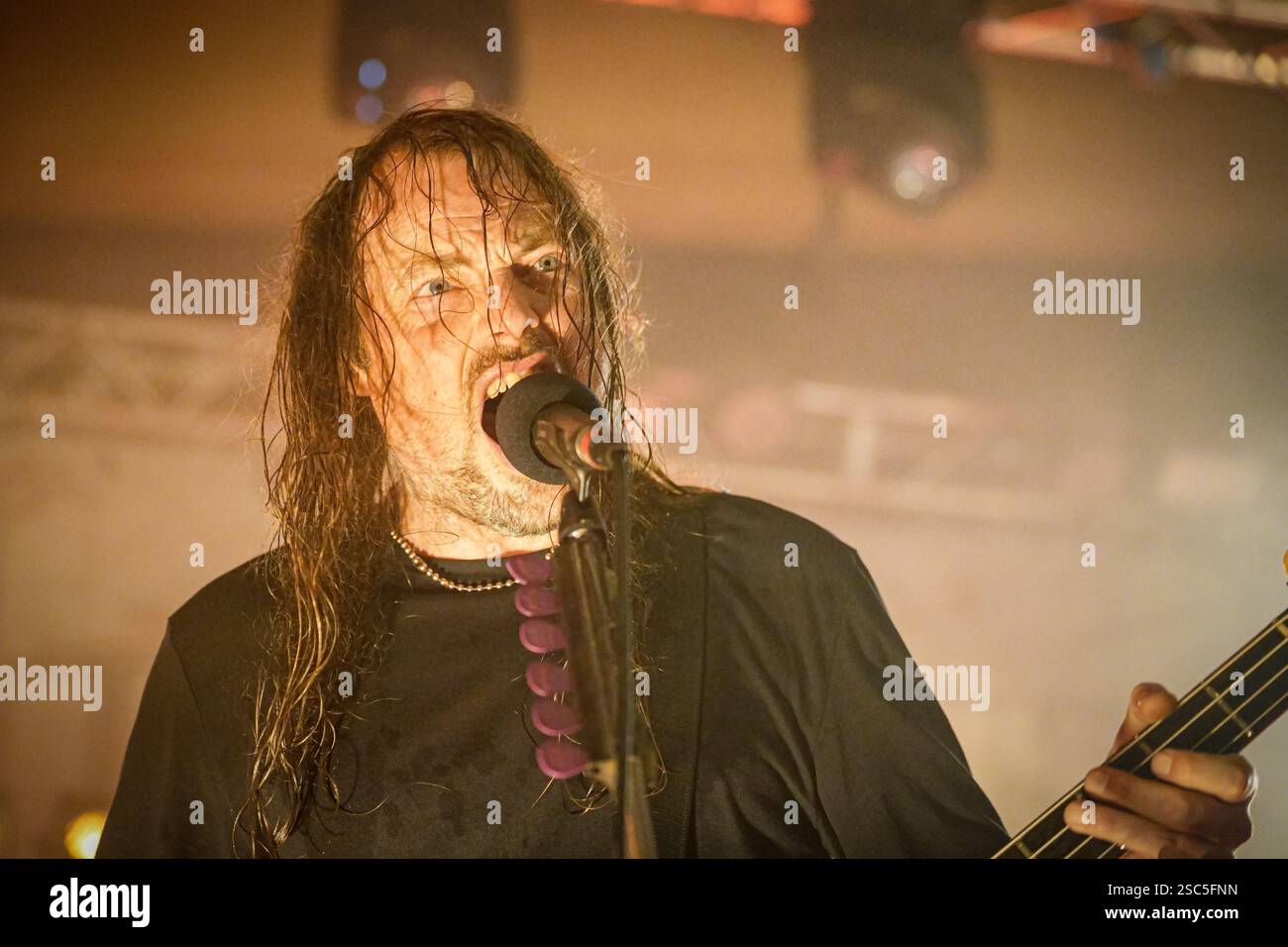 Le groupe de hard rock Airbourne joue au Viper Theatre de Firenze Banque D'Images