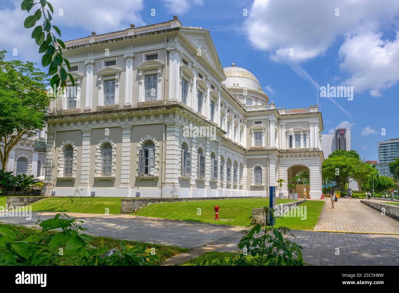 Henry McCalum's néo-palladien 'Raffles Library and Museum', maintenant plus communément connu sous le nom de Musée national de Singapour Banque D'Images
