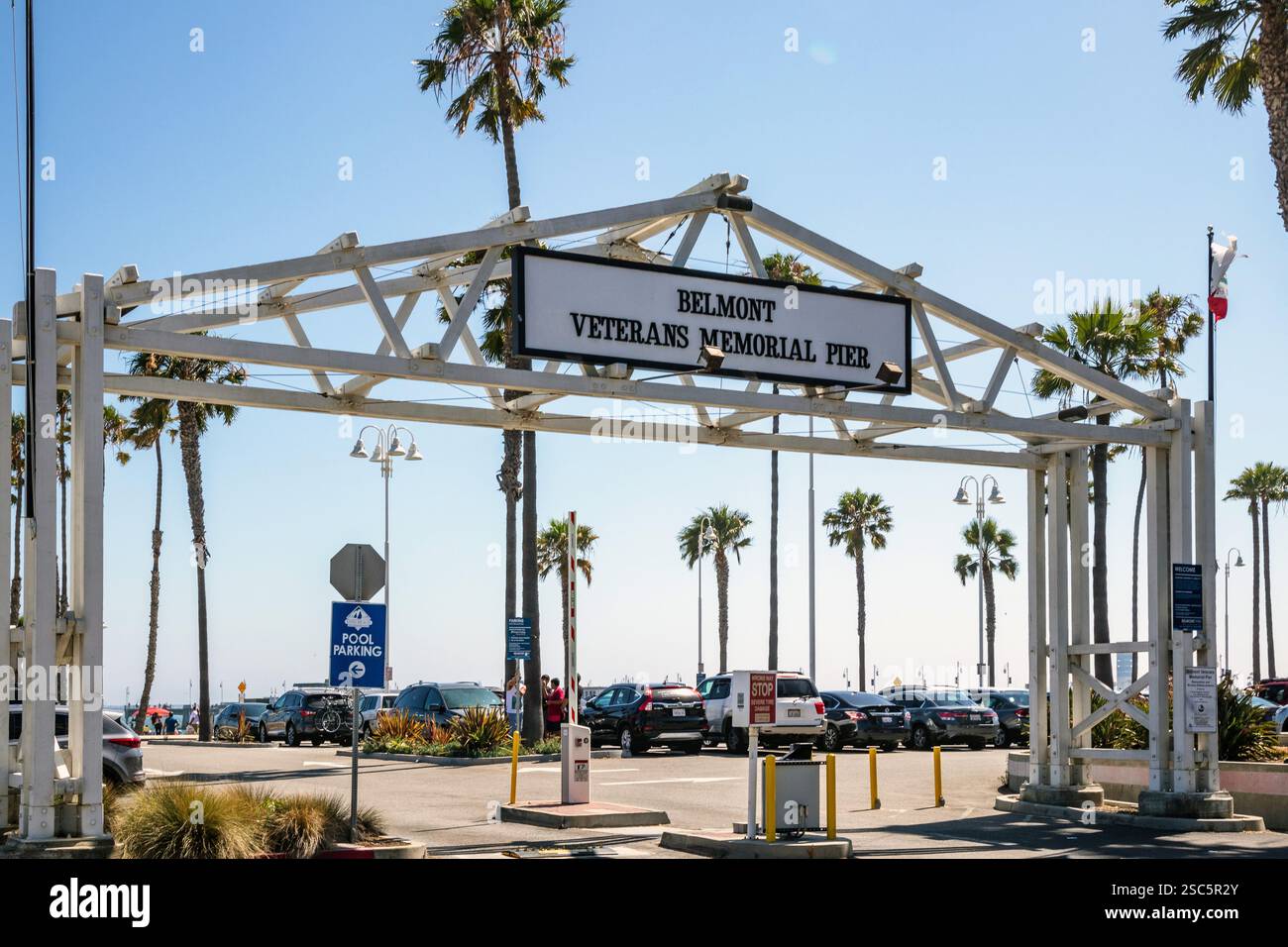 Belmont Veterans Memorial Pier à long Beach, CA États-Unis le 14 juillet 2019 Banque D'Images