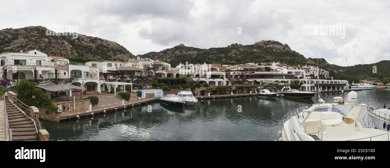Une image d'un détail du village de Poltu Quatu en Sardaigne Banque D'Images