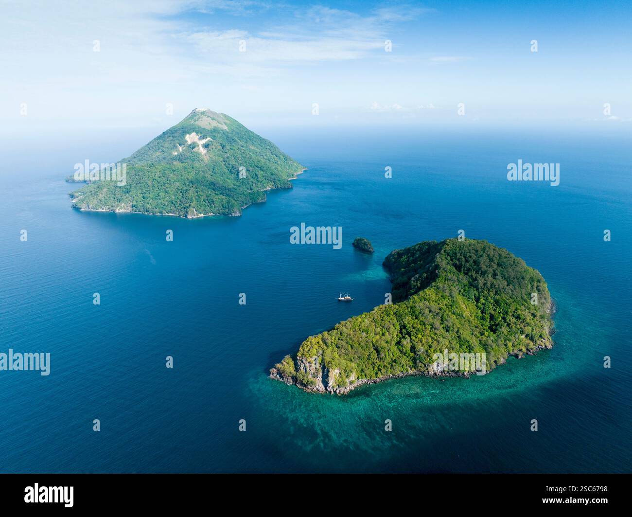 Île de Serua, Pulau Serua, Moluques, mer de Banda, Indonésie Banque D'Images