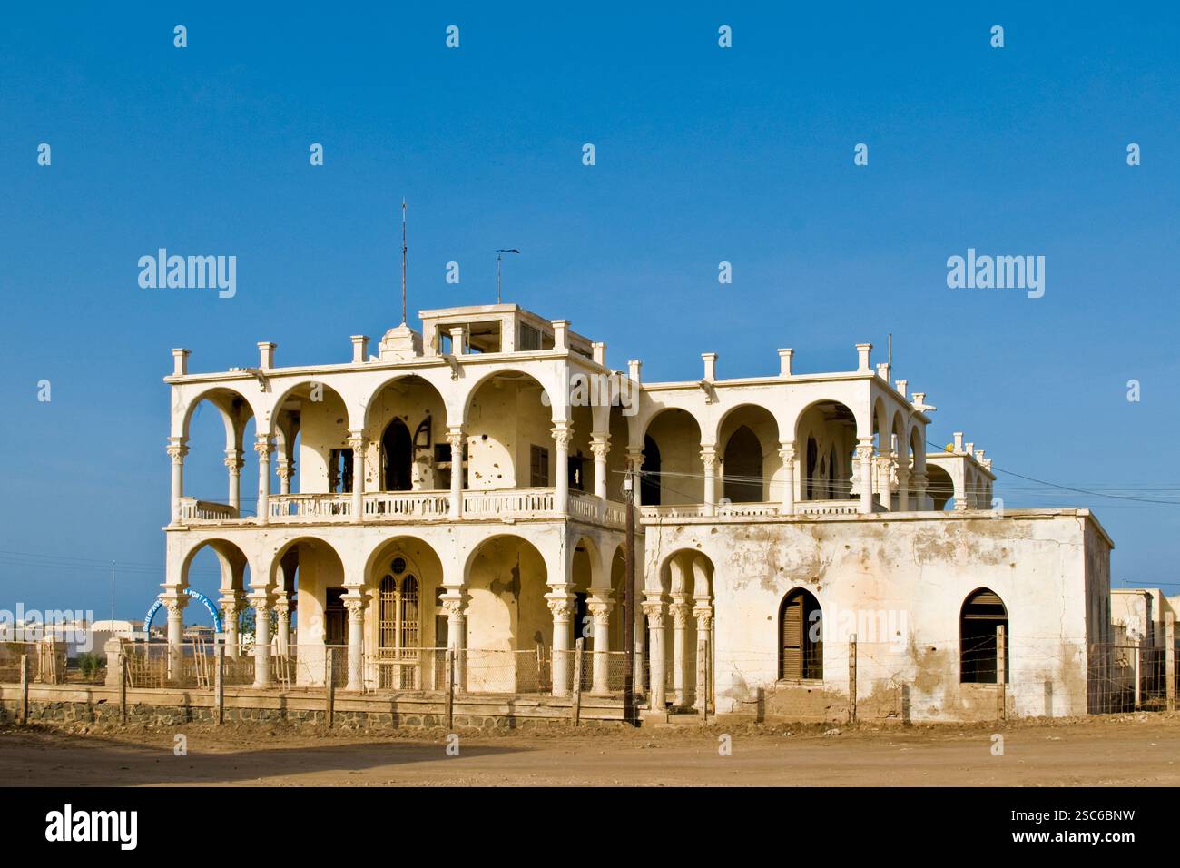 Banco D'Italia. Banque italienne. Massawa. Érythrée Banque D'Images