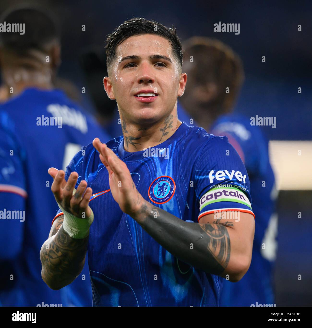 Londres, Royaume-Uni. 03rd Feb, 2025. Chelsea v West Ham United - premier League - Stamford Bridge. Enzo Fernandez de Chelsea. Crédit photo : Mark pain/Alamy Live News Banque D'Images
