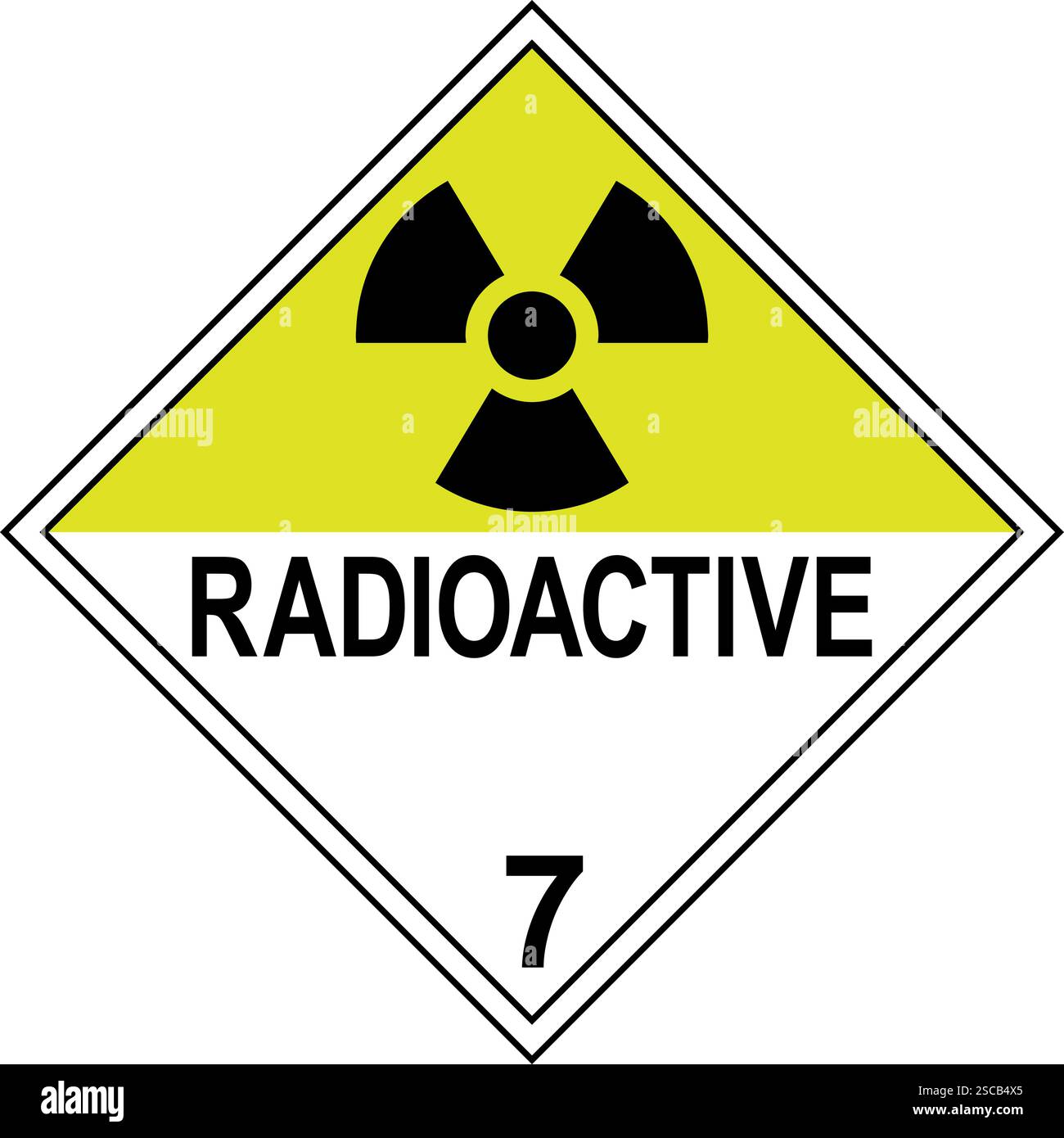 Panneau Magnétique Danger Radioactif – 300x300mm – Conforme ISO 7010, PVC Magnétique