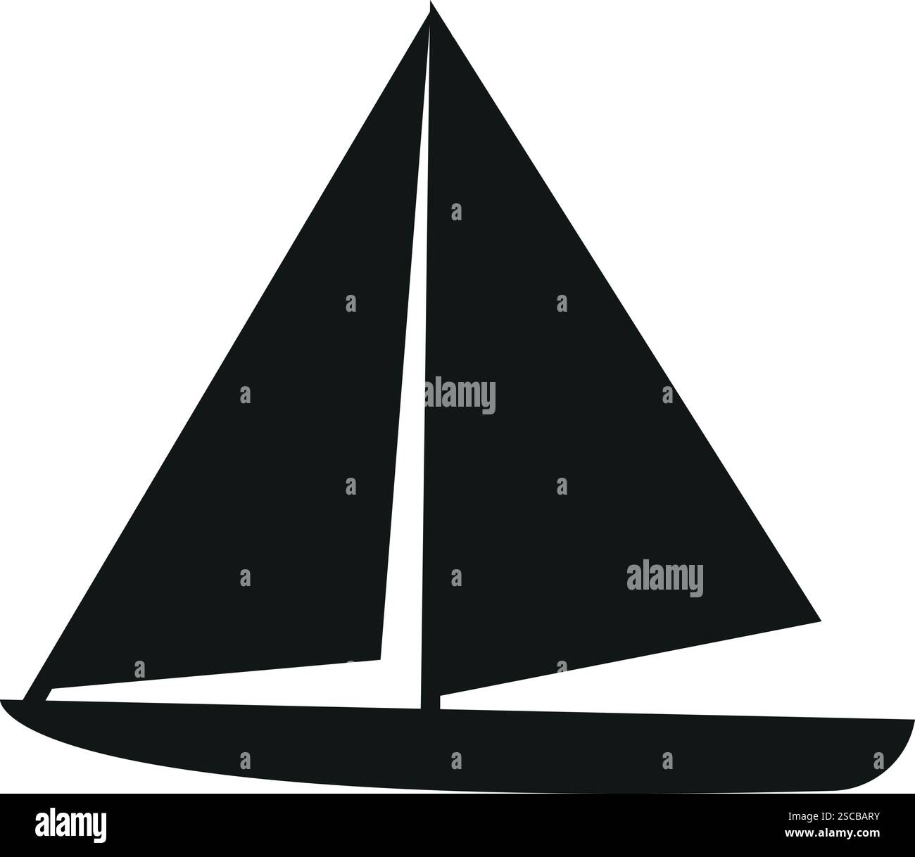 Panneau pour bateau à voile. Panneaux et symboles de voyage. Illustration de Vecteur
